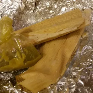 Homemade Tamales ( what&apos;s left of it)...