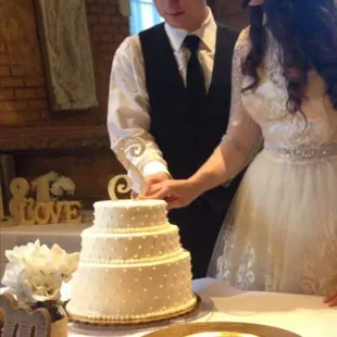 This was at our reception, not at the BWG facility, but I wanted to show a picture of the cute cake.