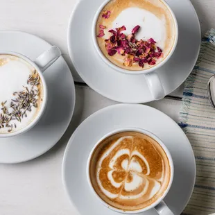 Start your morning off right with one of our delicious lattes.  All available with milk alternatives.