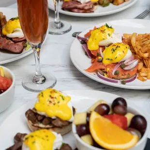Benedicts...as far as the eye can see... Who else's mouth is watering now??