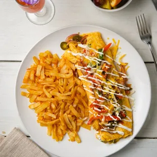 Omelette you finish, but Benediction has the best omelettes of all time.