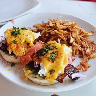 Bacon Avocado Benedict
