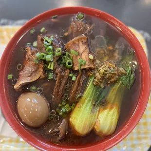 Taiwanese beef noodle soup