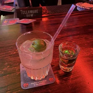 Margarita with an extra shot on the side