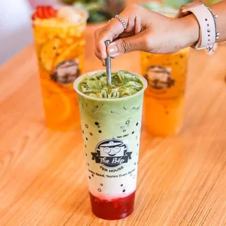 Strawberry Matcha Fresh Milk