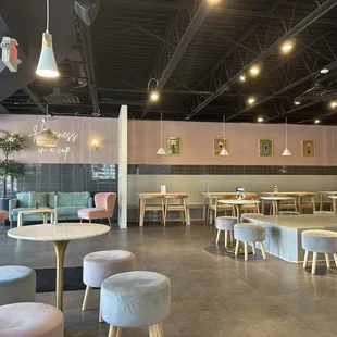 the interior of the restaurant