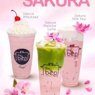 New sakura drinks for the spring