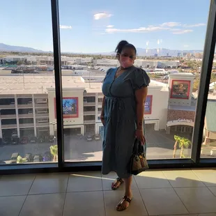 10th floor strip view waiting for the elevator.