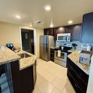 Kitchen in the King Suite room