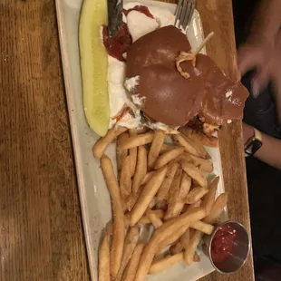 Burger Special with ricotta