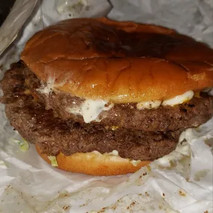 Double King Cheese Burger! So DELICIOUS!!