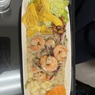 Ceviche Mixed Plate Ceviche of Shrimps Plate