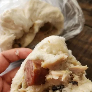 Steamed chicken bao (the filling)