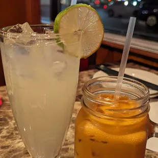 Lemonade and Thai Tea