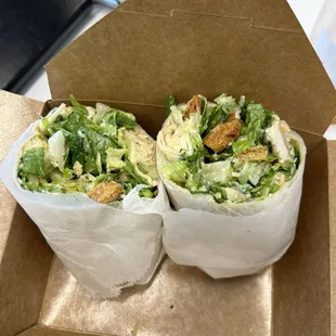 Viral Chicken Cesar Salad Wrap