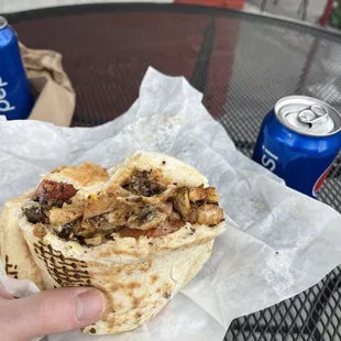 Shawarma 21. Shawerma Sandwich With Drink