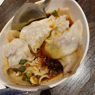 4. Pork Dumplings In Chili Oil