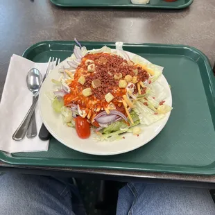 Giant salad bowls for salad bar. Me likey.