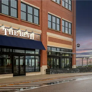 the entrance to the beth