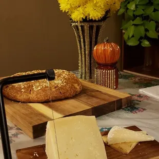 Our block cheese purchase from the The Better Cheddar- Spanish Manchego (Sheep's milk cheese).