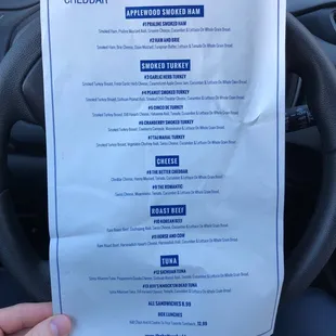 They sell sandwiches!