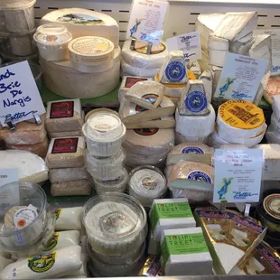 My favorite type of cheeses...the soft triple creams! Yum!