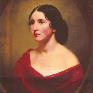 A portrait of Adeline Betts McCrea. Her grandparents William &amp; Phebe built the Betts House.