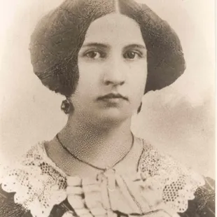 A photo of Adeline Betts McCrea, the last family member to live in the house.