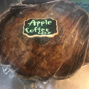 an apple coffee cake