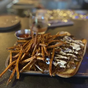 Steak and horseradish roll