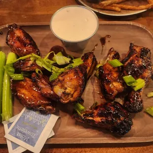 Chipotle bbq grilled wings