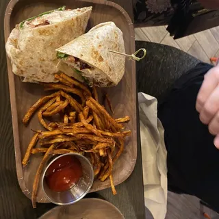 Candied Pecan Chicken Salad Wrap
