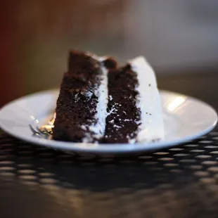 Chocolate praline cake.  Very light.