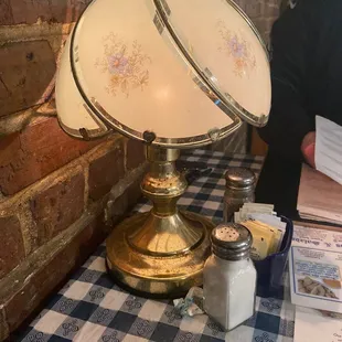Lamp at the table!