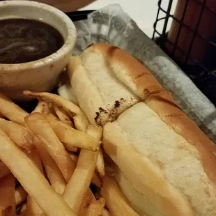 French dip. Very salty but otherwise good.