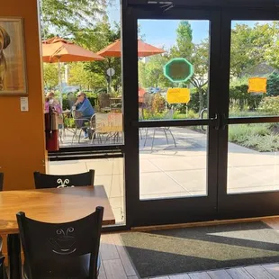 Indoor &amp; outdoor seating