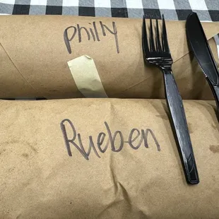 This is how the sandwiches were delivered to us. Easy to takeaway but we dined in.