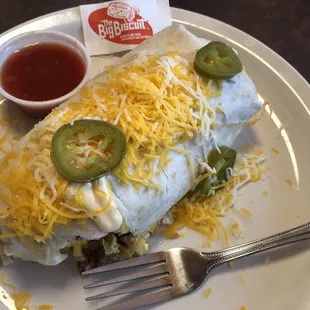 Alamo Breakfast Burrito