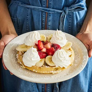 waffles, food