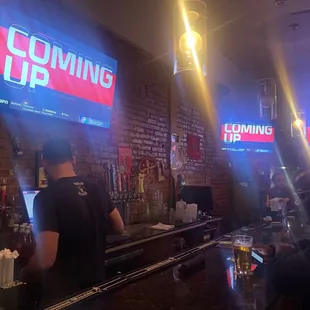 a man behind the bar