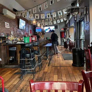 people sitting at the bar