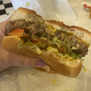Big turkey burger (no Mayo, no relish)...delicious