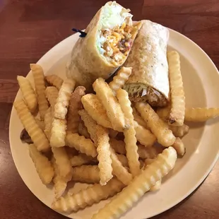 Buffalo chicken wrap