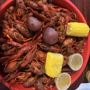 Boiled crawfish