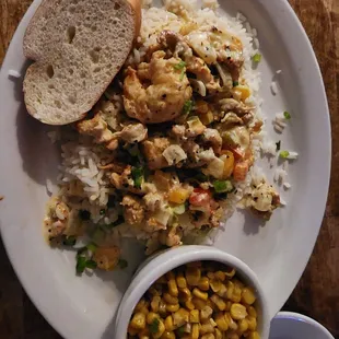 a plate of food