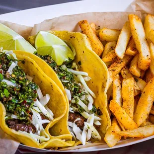 Argentinian Asada with chimichurri sauce.