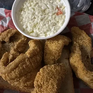 Catfish &amp; coleslaw