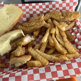 Four piece catfish combo