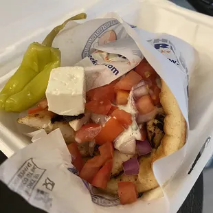 Chicken Souvlaki Pita