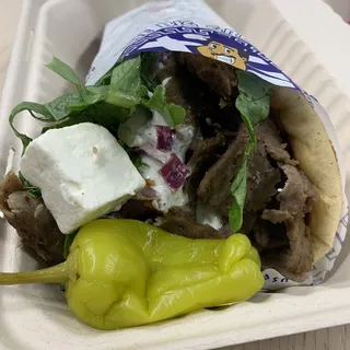Our Famous Gyro Pita Sandwich